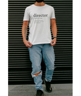 Футболка біла чоловіча Ctrl+ "director"