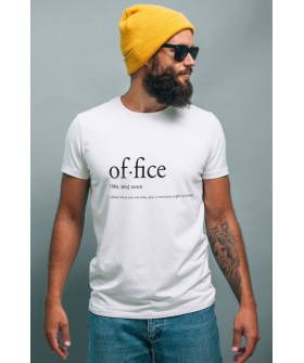 Футболка біла чоловіча Ctrl+ "Of-fice"