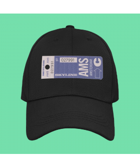 Кепка жіноча чорна MEMO "Ticket"