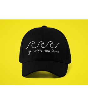 Кепка чоловіча чорна MEMO "Go with the flow"