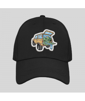 Кепка чоловіча чорна MEMO "Adventure jeep"