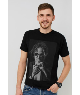 Футболка MEMO чоловіча чорна принт "Rasta"