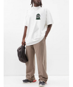 Футболка Trace of Space  Oversize чоловіча біла "I need space"