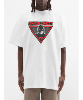 Футболка Trace of Space  Oversize чоловіча біла "Space ghost"