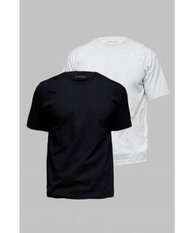 Набір чоловічих футболок YAPPI pack чорна сіра  2шт 