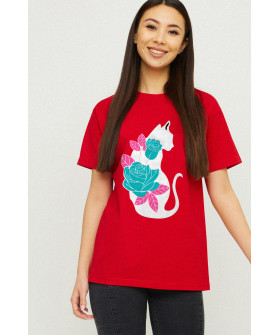 Футболка Boyfriend / дихаючий принт /