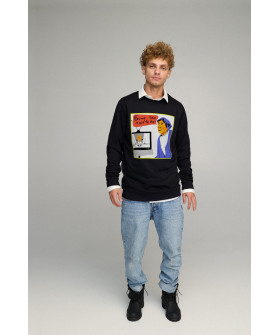 Світшот чоловічий OVERSIZE /no flis/