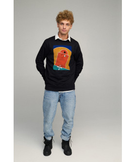 Світшот чоловічий OVERSIZE /no flis/