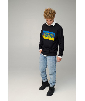 Світшот чоловічий OVERSIZE /no flis/
