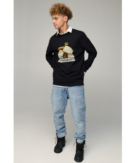 Світшот чоловічий OVERSIZE /no flis/