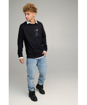Світшот чоловічий OVERSIZE /no flis/