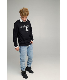 Світшот чоловічий OVERSIZE /no flis/