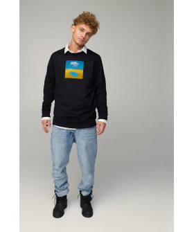 Світшот чоловічий OVERSIZE /no flis/