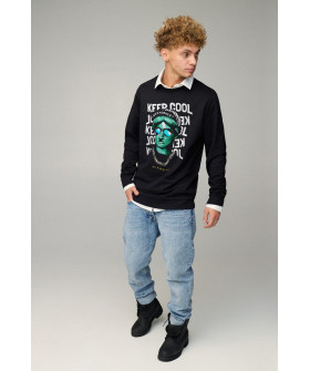 Світшот чоловічий OVERSIZE /no flis/
