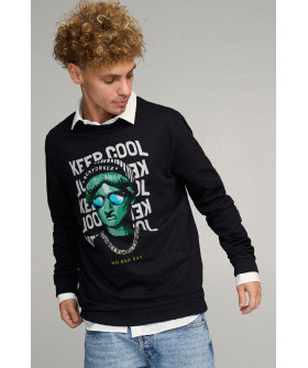 Світшот чоловічий OVERSIZE /no flis/