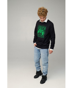 Світшот чоловічий OVERSIZE /no flis/