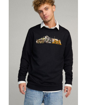 Світшот чоловічий OVERSIZE /no flis/