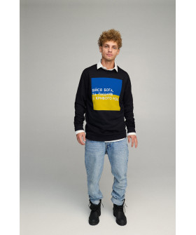Світшот чоловічий OVERSIZE /no flis/