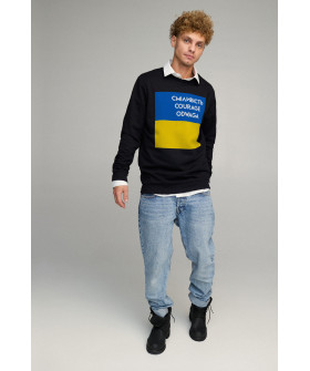 Світшот чоловічий OVERSIZE /no flis/