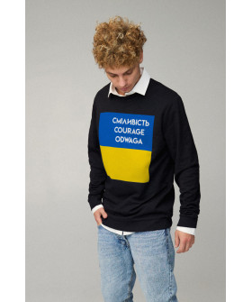 Світшот чоловічий OVERSIZE /no flis/