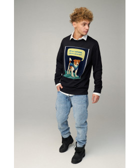 Світшот чоловічий OVERSIZE /no flis/