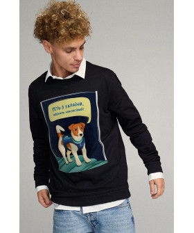 Світшот чоловічий OVERSIZE /no flis/