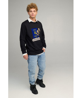Світшот чоловічий OVERSIZE /no flis/