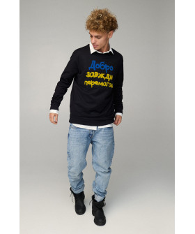 Світшот чоловічий OVERSIZE /no flis/