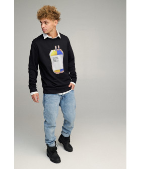 Світшот чоловічий OVERSIZE /no flis/
