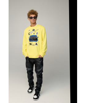 Світшот чоловічий OVERSIZE /no flis/