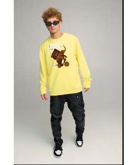 Світшот чоловічий OVERSIZE /no flis/