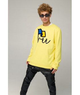 Світшот чоловічий OVERSIZE /no flis/