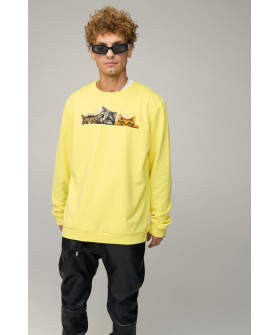 Світшот чоловічий OVERSIZE /no flis/