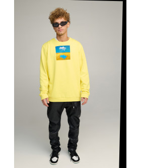 Світшот чоловічий OVERSIZE /no flis/