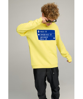 Світшот чоловічий OVERSIZE /no flis/
