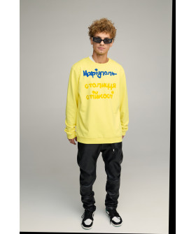 Світшот чоловічий OVERSIZE /no flis/