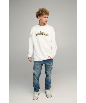 Світшот чоловічий OVERSIZE /no flis/