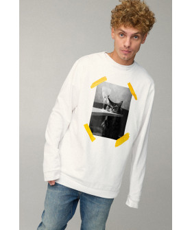 Світшот чоловічий OVERSIZE /no flis/