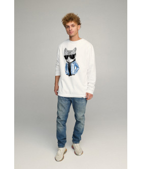 Світшот чоловічий OVERSIZE /no flis/