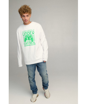 Світшот чоловічий OVERSIZE /no flis/