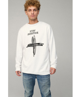 Світшот чоловічий OVERSIZE /no flis/