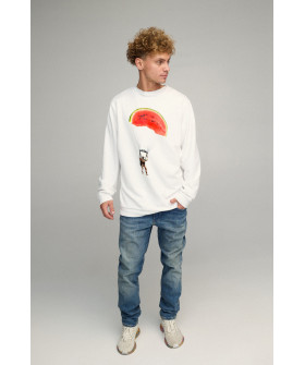 Світшот чоловічий OVERSIZE /no flis/