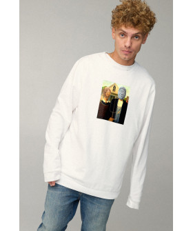 Світшот чоловічий OVERSIZE /no flis/