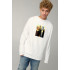 Світшот чоловічий OVERSIZE /no flis/