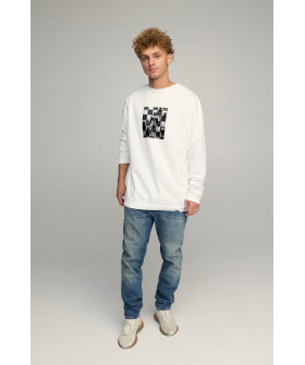 Світшот чоловічий OVERSIZE /no flis/