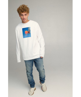 Світшот чоловічий OVERSIZE /no flis/
