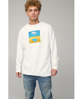 Світшот чоловічий OVERSIZE /no flis/