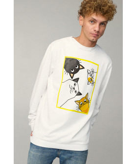 Світшот чоловічий OVERSIZE /no flis/