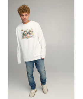 Світшот чоловічий OVERSIZE /no flis/