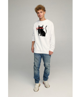 Світшот чоловічий OVERSIZE /no flis/